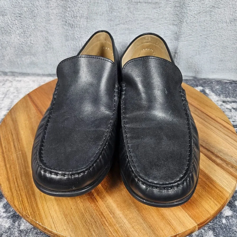 ECCO Classic Moc 2.0 Loafers Men's Size EU 42 US 8-8.5 Black Slip On Leather